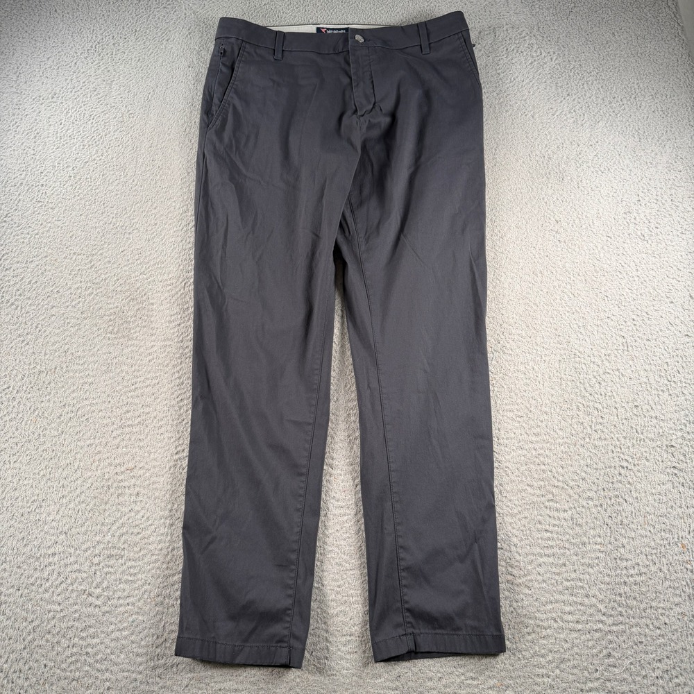 Birddogs Pants Men 34x29 Gray Chino Stretch Golf Performance Unlined Trousers